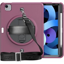 Lunirawear Lunir  iPad Pro 11 (2020) Kılıf Strap-C Otterbox Tablet Kapak - Mürdüm 889658