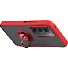 Lunirawear Lunir  Xiaomi Redmi 15 4g Montreal Yüzüklü Silikon Kapak - Kırmızı 889658