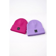 Black Deer 2'li Unisex Örme Bere Kışlık, Yumuşak Dokulu,esnek Dokuma Kumaşlı, Sıcak Tutan Erkek Kadın Bere