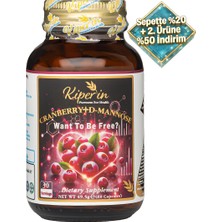 Kiperin Cranberry, D-mannoz, C Vitamin - Idrar Yolu Sağlığı (60Kapsül & 1400mg)