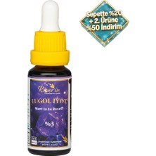 Lugol Iyot | %3 Iyot & %6 Potasyum Iyodür | Kaliteli Içerik | Pureness For Health Ilkesi | 365 Damla