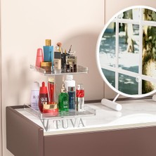 UltraMint Çift Katlı Modern Çok Amaçlı Kozmetik ve Makyaj Organizeri Stand