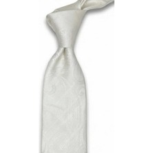 Kravatkolik Altiani Style Beyaz Italyan Ipek Kravat İK2143