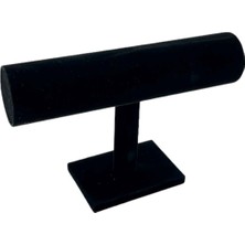 UltraMint Siyah Süet Bileklik ve Saat Standı Takı Askılığı Dekorasyonu