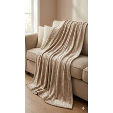 Özdilek (Nev)Battaniye Soft Embos Sütlü Kahverengirengi Tek Kişilik