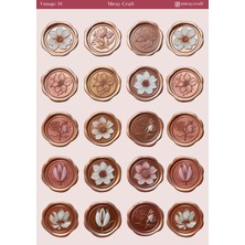 Miray Craft 1 Adet Vintage Temalı 12*17 cm Sticker / Scrapbook, Bullet Journal, Planlayıcı, Ajanda Için