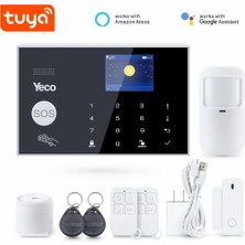 Yeco SAS-10 Akıllı Alarm Güvenlik Sistemi – WiFi & 4G GSM, Hareket Sensörü, Tuya Uyumlu ve Mobil Kontrollü