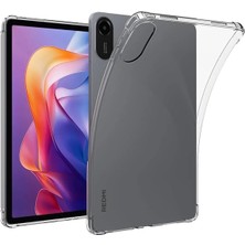 Platin Store Pilatin  Xiaomi Redmi Pad 2 Kılıf Anti Shock Tablet Silikon - Şeffaf Zeyd