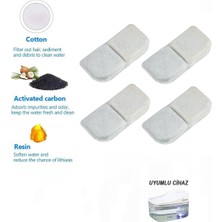 Dugie Aktif Karbon Yedek Filtre 4 Adet (KPF-10547 Su Pınarı Uyumlu)