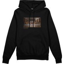 The Lucid Lab Son Akşam Yemeği Oversize Hoodie - Siyah
