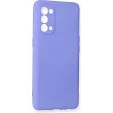 Guven  Oppo Reno 5 Pro Kılıf First Silikon - Lila 5569854