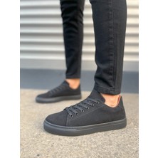 Zapatos JY122 Mode Bağcıklı Süet Erkek Günlük Sneaker Ayakkabı Sst - Siyah