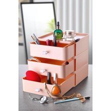 UltraMint 3'lü Takı ve Kozmetik Düzenleyici, Ofis ve Makyaj Organizer