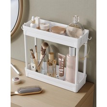 UltraMint Iki Katlı Kozmetik Organizeri, Takı ve Bakım Ürünleri Için Mükemmel Düzenleyici