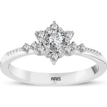 Ariş 0.50 Karat Pırlanta Lotus Yüzük