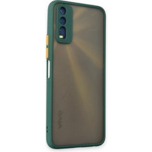 Bg Arzenis Arzenis  Vivo Y11S Kılıf Montreal Silikon Kapak - Yeşil 9968547