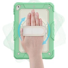 Bg Arzenis Arzenis  iPad 5 Air 9.7 Kılıf Strap New Tablet Kapak - Yeşil 9968547