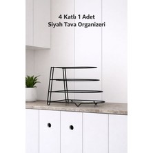 Karteya 4 Katlı Metal Organizer Tava Rafı