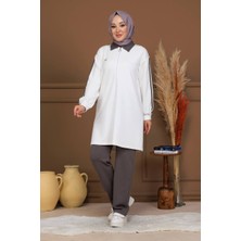 Moda Kadın Tesettür Eşofman Takımı – Fermuarlı & Rahat Kesim, Günlük Spor Takım