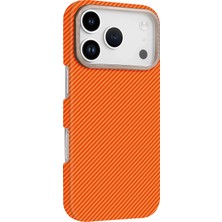 Bg Arzenis Arzenis  Apple iPhone 17 Pro Vega Magsafe Kapak - Turuncu 9968547