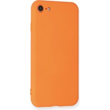 Bg Arzenis Arzenis  iPhone 7 Kılıf Nano Içi Kadife Silikon - Turuncu 9968547