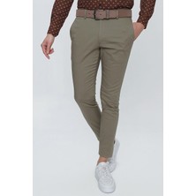 Efor Erkek Erkek Slim Fit Dar Kesim Mevsimlik Pamuklu Haki Pantolon P 1112