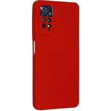 Bg Arzenis Arzenis  Xiaomi Redmi Note 11 Pro Kılıf Nano Içi Kadife Silikon - Kırmızı 9968547