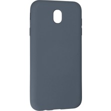 Kayem Kay  Samsung Galaxy J7 Pro / J730 Kılıf Nano Içi Kadife Silikon - Gri 56487