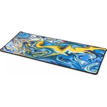 Onezero ZR911 Mouse Pad 300X700MM Tekno Halka Desenli Mavi Sarı