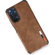 Kayem Kay  Xiaomi Redmi Note 11 Kılıf Loop Deri Silikon - Kahverengi 56487