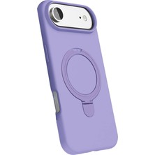Kayem Kay  Apple iPhone 17 Air Regal Magsafe Standlı Kapak - Lila 56487