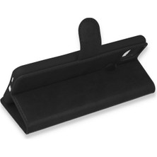 Kayem Kay  Xiaomi Redmi 9c Kılıf Trend S Plus Kapaklı Kılıf - Siyah 56487