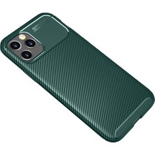 Kayem Kay  iPhone 11 Pro Kılıf Auto Focus Karbon Kapak - Yeşil 56487