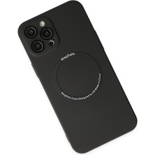 Kayem Kay  iPhone 12 Pro Kılıf Jack Magneticsafe Lens Silikon - Siyah 56487