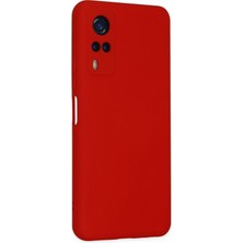 Bg Arzenis Arzenis  Vivo Y53S Kılıf Nano Içi Kadife Silikon - Kırmızı 9968547