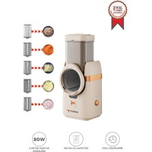 Torima Otomatik Rende Doğrayıcı Dilimleme Makinesi 5IN1 TFS01 Krem