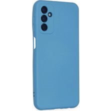 Kayem Kay  Samsung Galaxy M23 Kılıf Nano Içi Kadife Silikon - Mavi 56487