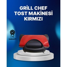Zero Land Sptrns Tost Makinesi Kırmızı Döküm Plaka 6+ Dilim Çok Kapasiteli Izgara