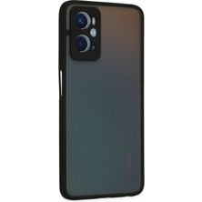 Kayem Kay  Oppo A96 Kılıf Montreal Silikon Kapak - Siyah 56487