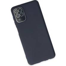 Bg Arzenis Arzenis  Samsung Galaxy A22 Kılıf Lansman Glass Kapak - Lacivert 9968547