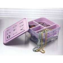 UltraMint Şeffaf Kilitli Takı ve Bujiteri Saklama Kutusu, Güvenli ve Şık Tasarım