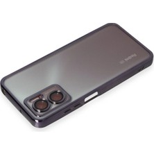 Kayem Kay  Xiaomi Redmi Note 11E Kılıf Razer Lensli Silikon - Mor 56487