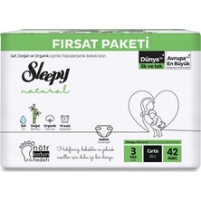 Platin Store Pilatin Natural Bebek Bezi Fırsat Paketi 3 Beden 4-9 kg 42 Adet Zeyd