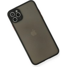 Kayem Kay  iPhone 11 Pro Max Kılıf Montreal Silikon Kapak - Siyah 56487