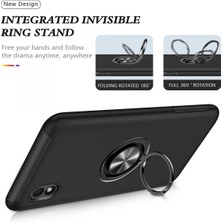 Kayem Kay  Samsung Galaxy A01 Core Kılıf Elit Yüzüklü Kapak - Siyah 56487