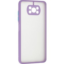 Bg Arzenis Arzenis  Xiaomi Pocophone X3 Kılıf Montreal Silikon Kapak - Mor 9968547