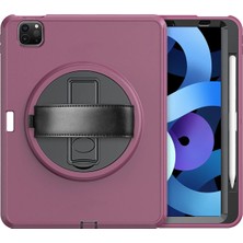 Bg Arzenis Arzenis  iPad Pro 11 (2018) Kılıf Hand Strap Tablet Kılıfı - Mürdüm 9968547