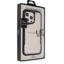 Bg Arzenis Arzenis  iPhone 14 Pro Craft Kapak - Siyah 9968547