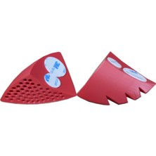 Avcı Motor Motosiklet Kaskı Kedi Kulağı Kırmızı Aksesuar