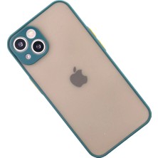 Bg Arzenis Arzenis  iPhone 14 Kılıf Montreal Silikon Kapak - Yeşil 9968547